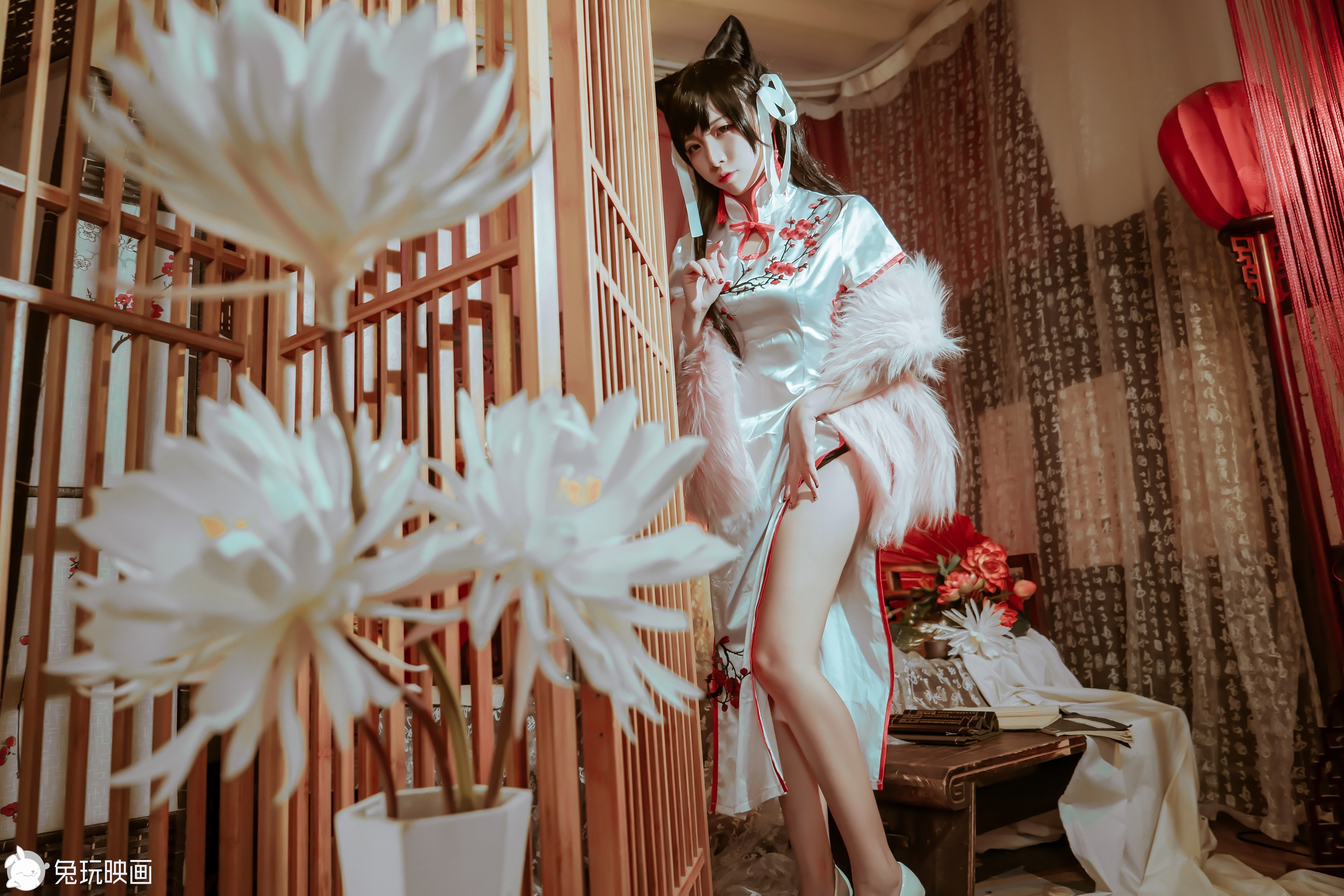 图片[1]-二佐Nisa – NO.135 兔玩映画 爱宕旗袍[27P]-XikXak